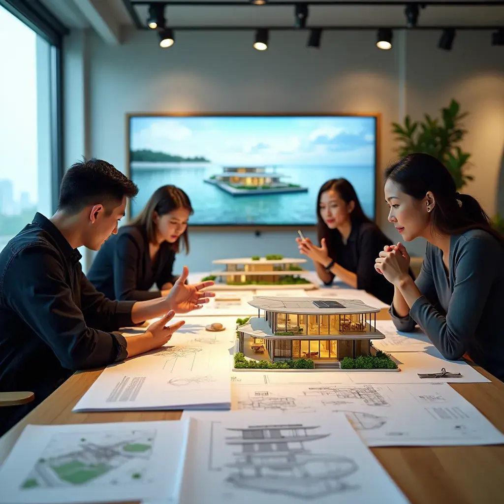 Professional team collaboration